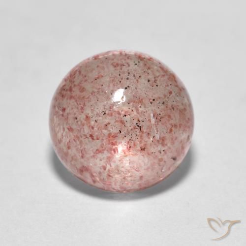 2.35ct Natürlicher Erdiges Rosa Erdbeerquarz, Runden, Lichtdurchlässig