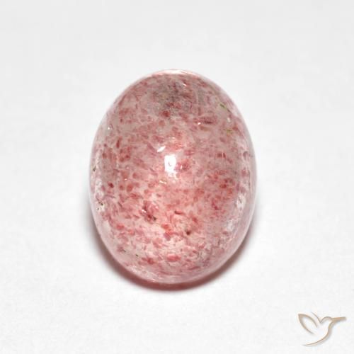 2.35ct Natürlicher hellrose-rosa Erdbeerquarz, Oval, Transparent
