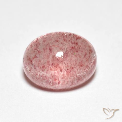 9,17 ctw natürlicher hellrose-rosa Erdbeerquarz, Oval, Transparent