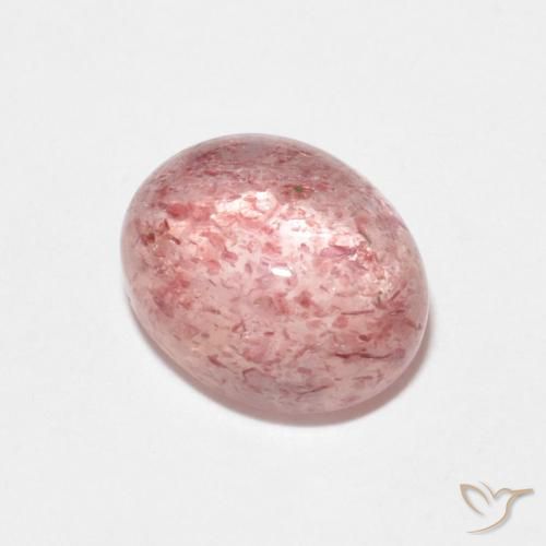 2.60ct Natürlicher Erdiges Rosa Erdbeerquarz, Oval, Transparent