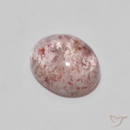 2.29ct Natürlicher rose-rosa Erdbeerquarz, Oval, Transparent