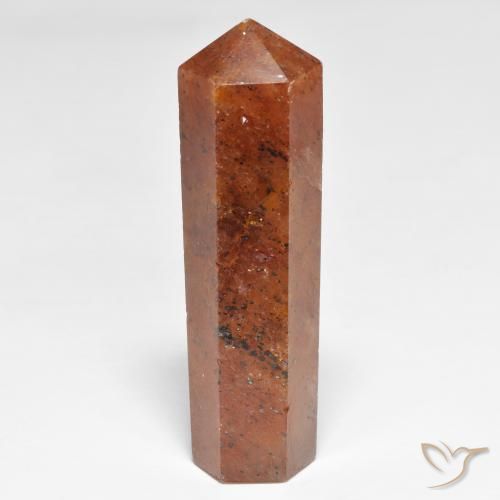 34.09ct Natürlicher rötlich-orange Erdbeerquarz, Fantasie, Lichtundurchlässig