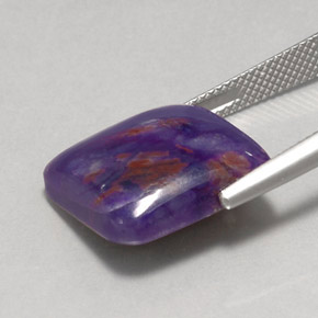 15,15 ctw natürlicher violetter Sugilit, Kissenschliff, Lichtundurchlässig