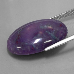 22,62 ctw natürlicher mehrfarbiger Sugilit, Oval Schliff, Lichtundurchlässig