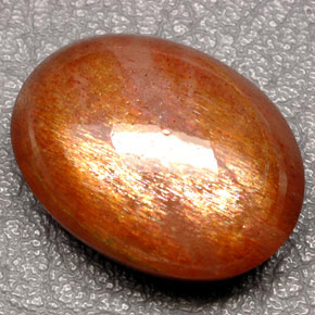 49,49 ctw natürlicher brauner Sonnenstein, Oval Schliff, Lichtundurchlässig