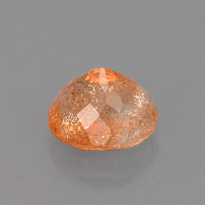 1,86 ctw natürlicher orangefarbener Sonnenstein, Transparent, Transparent / Lichtdurchlässig