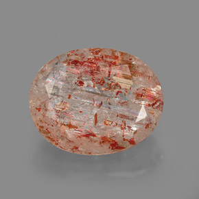 3,32 ctw natürlicher orangefarbener Sonnenstein, Transparent, Transparent / Lichtdurchlässig