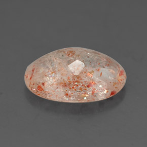 2,27 ctw natürlicher orangefarbener Sonnenstein, Transparent, Transparent / Lichtdurchlässig