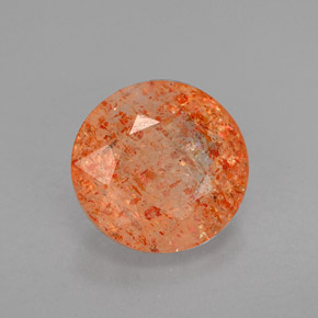 1,96 ctw natürlicher orangefarbener Sonnenstein, Transparent, Transparent / Lichtdurchlässig