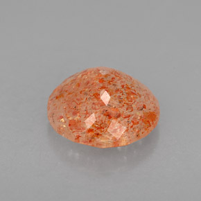 1,96 ctw natürlicher orangefarbener Sonnenstein, Transparent, Transparent / Lichtdurchlässig