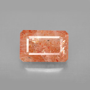 4,29 ctw natürlicher orangefarbener Sonnenstein, Transparent, Transparent / Lichtdurchlässig