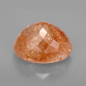 6,77 ctw natürlicher orangefarbener Sonnenstein, Transparent, Transparent / Lichtdurchlässig