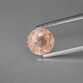 9,17 ctw natürlicher Orange Sonnenstein, Transparent, Transparent / Lichtdurchlässig