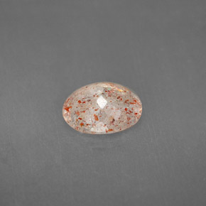 1,68 ctw natürlicher orangefarbener Sonnenstein, Transparent, Transparent / Lichtdurchlässig