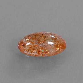 1,70 ctw natürlicher orangefarbener Sonnenstein, Transparent, Transparent / Lichtdurchlässig