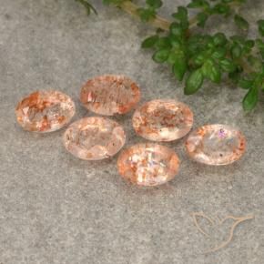 2.76 ct natürliche Helle Tigerorange Sonnenstein-Edelsteine, Oval, Lichtdurchlässig
