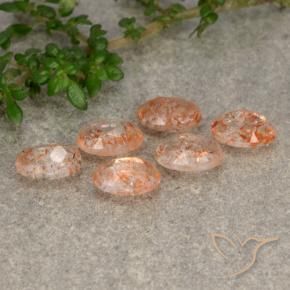 2.76 ct natürliche Helle Tigerorange Sonnenstein-Edelsteine, Oval, Lichtdurchlässig