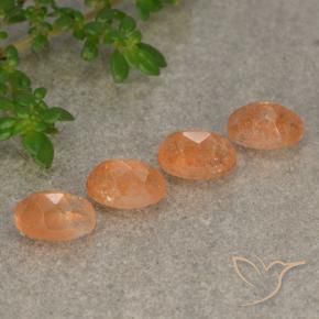 2.25 ct natürliche Mittelorange Sonnenstein-Edelsteine, Oval, Lichtdurchlässig