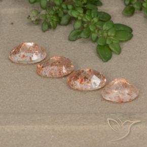1.94 ct natürliche hellorange Sonnenstein-Edelsteine, Oval, Lichtdurchlässig