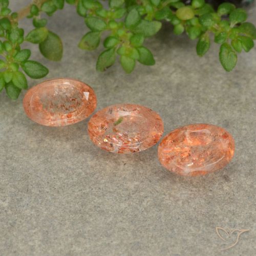 1.86ctw Natürlicher Ingwer-Orange Sonnenstein, Oval, Lichtdurchlässig