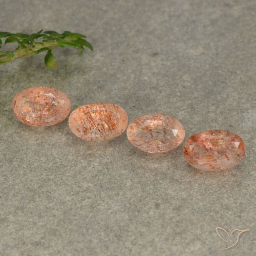2.11ctw Natürlicher Ingwer-Orange Sonnenstein, Oval, Lichtdurchlässig