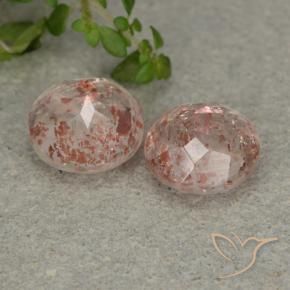 4.80 ct natürliche hellorange Sonnenstein-Edelsteine, Runden, Lichtdurchlässig