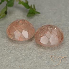 4.98 ct natürliche hellorange Sonnenstein-Edelsteine, Runden, Lichtdurchlässig