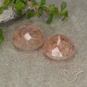 5.79 ct natürliche Mittel-Hellorange Sonnenstein-Edelsteine, Runden, Lichtdurchlässig