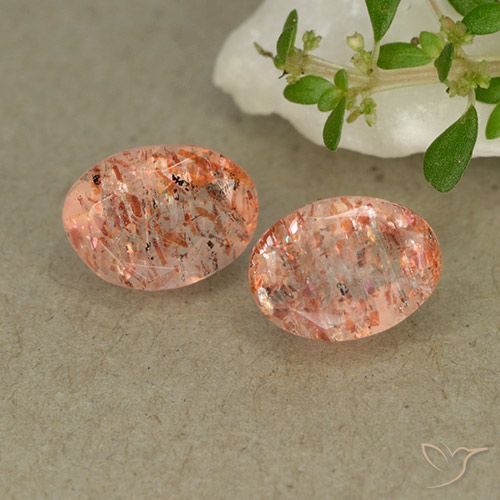 1.72ctw Natürlicher Ingwer-Orange Sonnenstein, Oval, Lichtdurchlässig