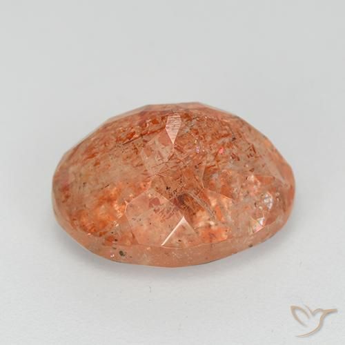 9,17 ctw natürlicher Mittelorange Sonnenstein, Oval, Transparent