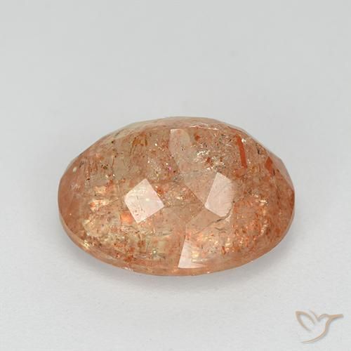 9,17 ctw natürlicher Mittelorange Sonnenstein, Oval, Transparent
