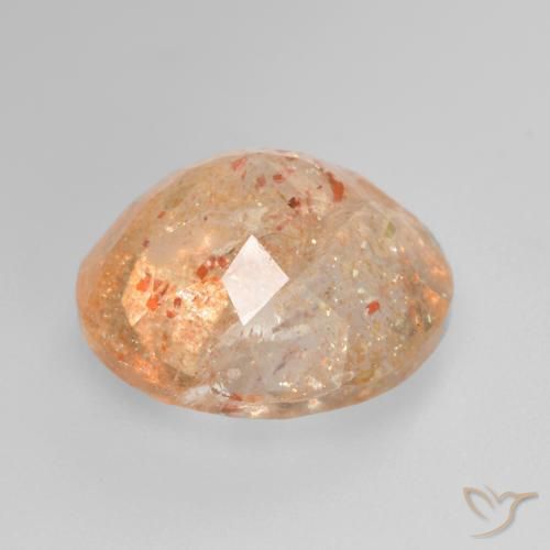 9,17 ctw natürlicher Helle Tigerorange Sonnenstein, Runden, Transparent