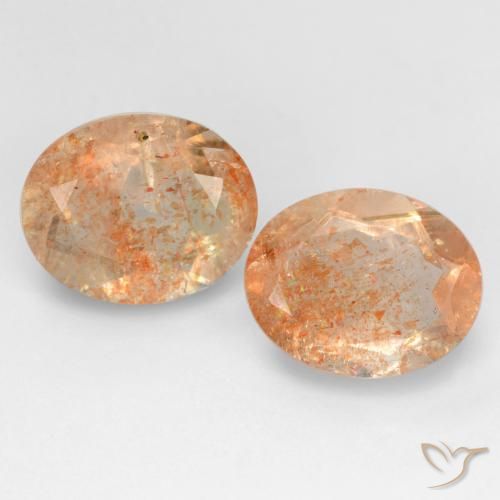 5.38ctw Natürlicher Helle Pfirsichorange Sonnenstein, Oval, Transparent