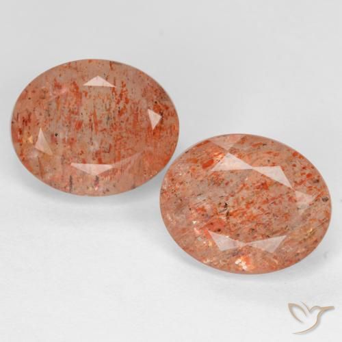 4.96ctw Natürlicher Grapefruit-Orange Sonnenstein, Oval, Transparent