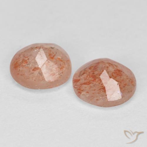 1.51 ct natürliche Mittel-Hellorange Sonnenstein-Edelsteine, Runden, Lichtdurchlässig