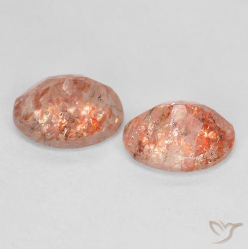 2.32 ct natürliche Mittelorange Sonnenstein-Edelsteine, Oval, Lichtdurchlässig