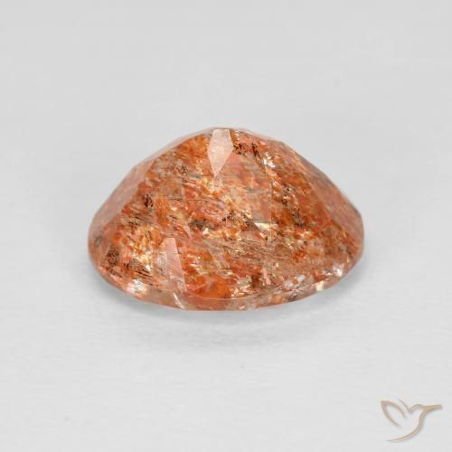 9,17 ctw natürlicher Mittelorange Sonnenstein, Oval, Transparent