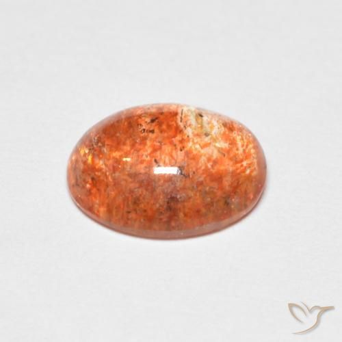 9,17 ctw natürlicher hellorange Sonnenstein, Oval, Lichtdurchlässig
