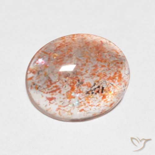 2.39ct Natürlicher hellorange Sonnenstein, Oval, Transparent