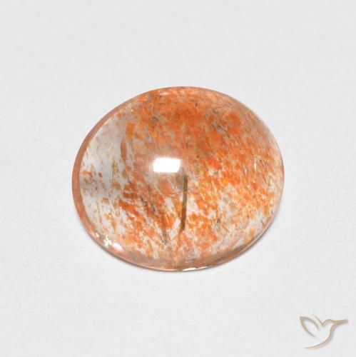 1.76ct Natürlicher hellorange Sonnenstein, Oval, Lichtdurchlässig