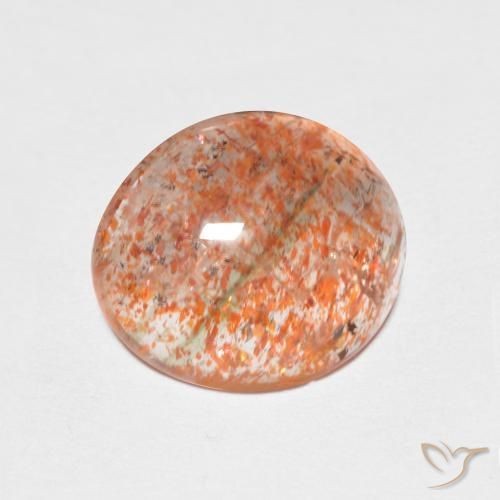 9,17 ctw natürlicher Ingwer-Orange Sonnenstein, Oval, Lichtdurchlässig