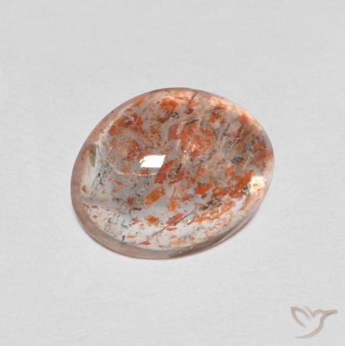 1.76ct Natürlicher hellorange Sonnenstein, Oval, Lichtdurchlässig
