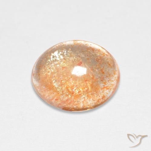 1.82ct Natürlicher hellorange Sonnenstein, Oval, Lichtdurchlässig
