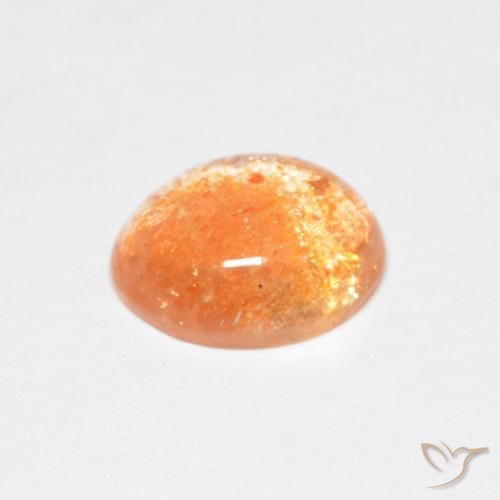 9,17 ctw natürlicher hellorange Sonnenstein, Oval, Lichtdurchlässig