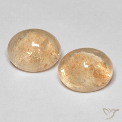 5.18 ct natürliche Helle Pfirsichorange Sonnenstein-Edelsteine, Oval, Lichtdurchlässig