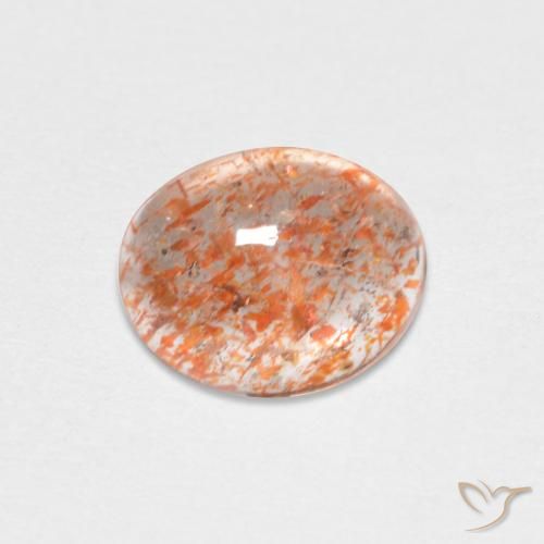 1.19ct Natürlicher hellorange Sonnenstein, Oval, Lichtdurchlässig