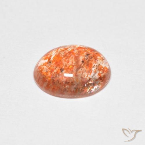 9,17 ctw natürlicher hellorange Sonnenstein, Oval, Lichtdurchlässig