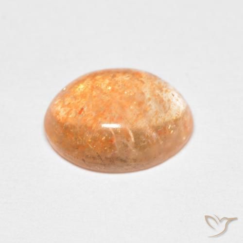 9,17 ctw natürlicher Medium Light-Orange Sonnenstein, Oval, Lichtdurchlässig