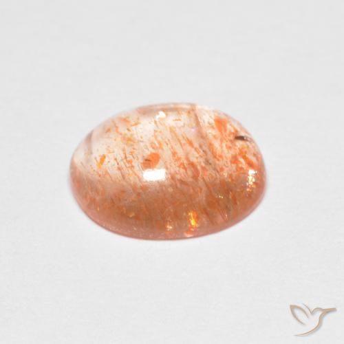 9,17 ctw natürlicher hellorange Sonnenstein, Oval, Transparent