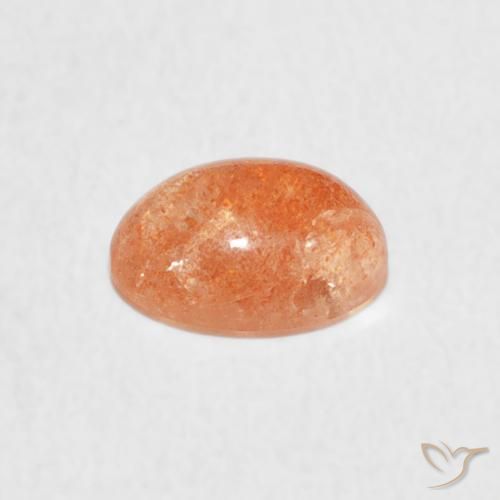 9,17 ctw natürlicher Medium Light-Orange Sonnenstein, Oval, Lichtdurchlässig
